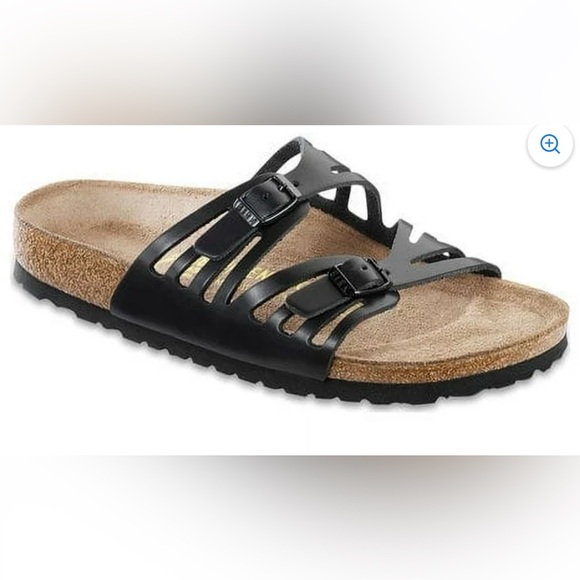 Birkenstock Granada Black Patent Leather Sandals - Picture 1 of 11